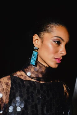 BEGUM KHAN Nazar Mini Bodrum Earrings | Earrings | Fine Jewelry