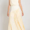ABADIA Off The Shoulder Drape Dress | Maxi | Dresses