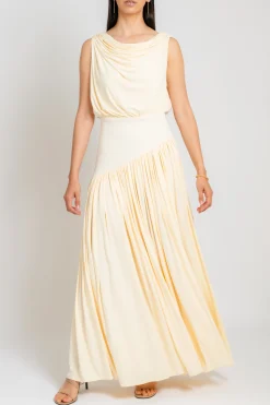 ABADIA Off The Shoulder Drape Dress | Maxi | Dresses