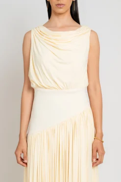 ABADIA Off The Shoulder Drape Dress | Maxi | Dresses