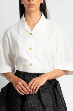 KHAITE Owen Poplin Shirt | Shirts & Tops