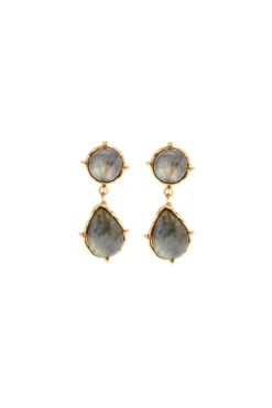 SYLVIA TOLEDANO 2 Pierres Dots Labradorite Earrings | Earrings