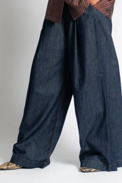 DRIES VAN NOTEN Pila Indigo Denim Pants | Pants | Denim