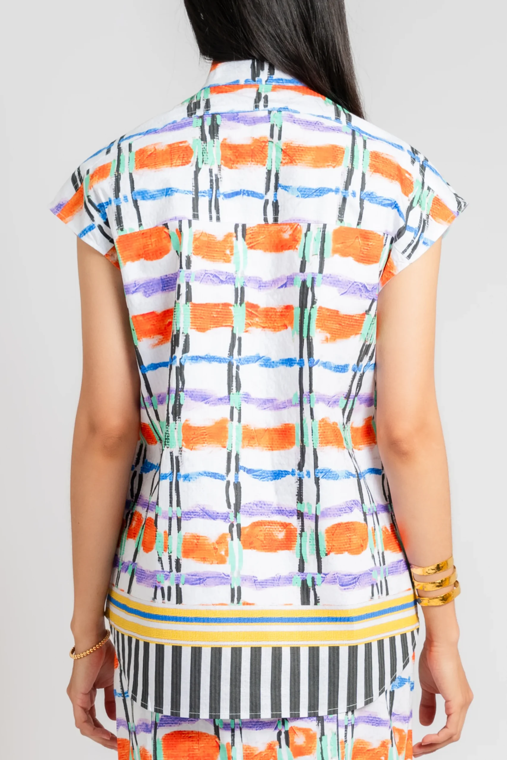 STELLA JEAN Printed Button Down Shirt | Statement Sets | Shirts & Tops