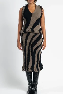 DIOTIMA Roaring Fringe Knit Top in | Statement Sets | Shirts & Tops