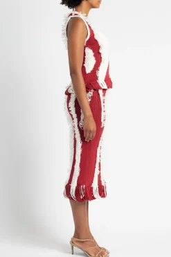 DIOTIMA Roaring Fringe Knit Top in | Statement Sets | Shirts & Tops