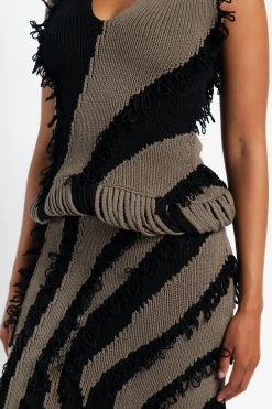 DIOTIMA Roaring Fringe Knit Top in | Statement Sets | Shirts & Tops