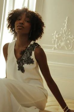 ROHE Scoop-Neck Silk Lace Dress | Midi | Cocktail