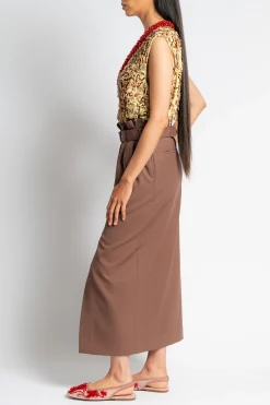 DRIES VAN NOTEN Seaches Midi Wool Skirt | Skirts & Shorts