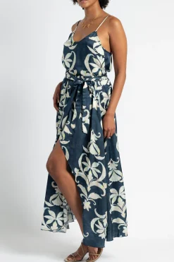 FORTE FORTE Secret Lily Print Viscose Satin Top | Statement Sets | Shirts & Tops