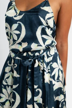 FORTE FORTE Secret Lily Print Viscose Satin Top | Statement Sets | Shirts & Tops