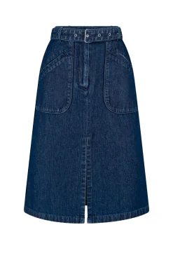 DRIES VAN NOTEN Sheraz Belted Denim Skirt | Skirts & Shorts | Denim