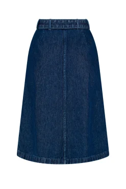 DRIES VAN NOTEN Sheraz Belted Denim Skirt | Skirts & Shorts | Denim