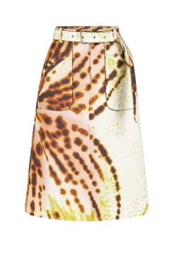 DRIES VAN NOTEN Sheraz Belted Print Skirt | Skirts & Shorts