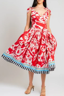 STELLA JEAN Shoulder Tie Dress | Midi | Day