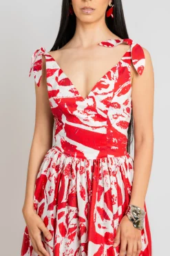 STELLA JEAN Shoulder Tie Dress | Midi | Day