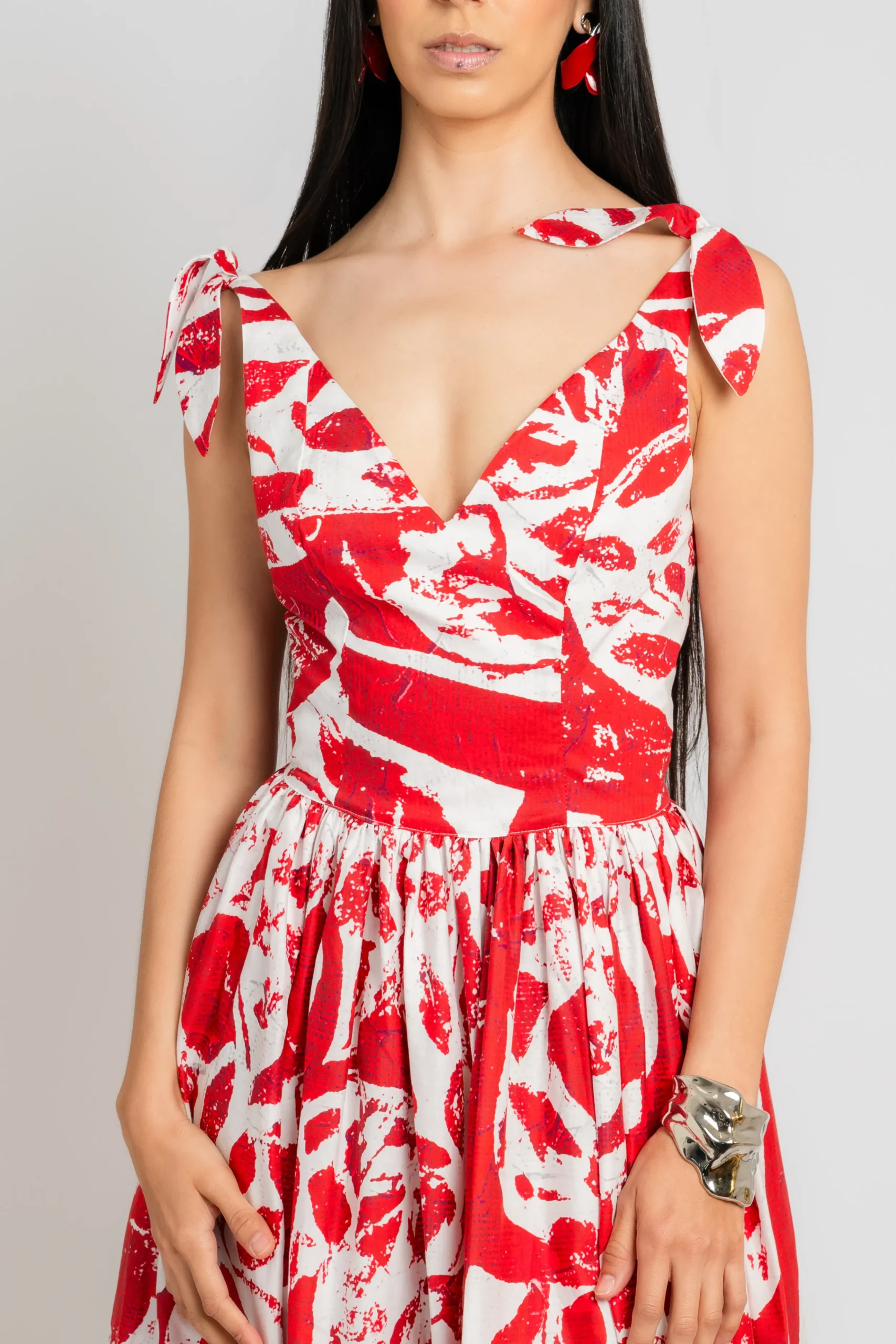 STELLA JEAN Shoulder Tie Dress | Midi | Day