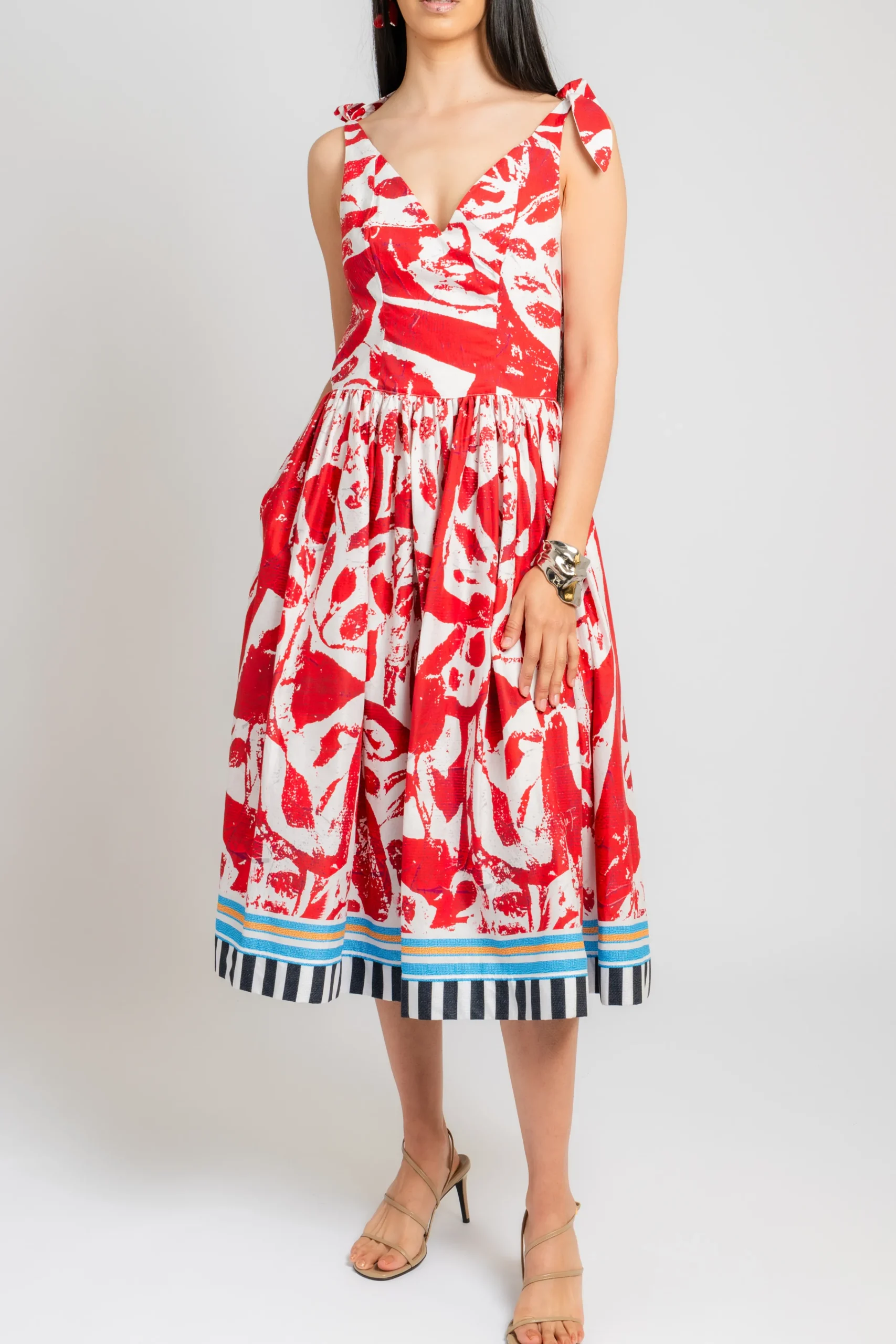 STELLA JEAN Shoulder Tie Dress | Midi | Day
