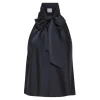 FORTE FORTE Silk Satin Bow-Tie Top | Shirts & Tops