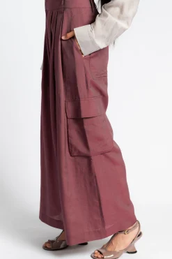 TIBI Silk Voile Cargo Triple Pleat Pant | Pants