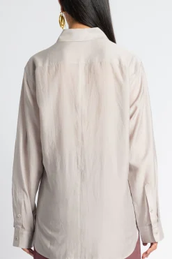 TIBI Silk Voile Charlie Men's Slim Shirt | Shirts & Tops