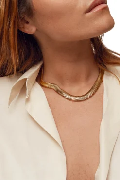 SYLVIA TOLEDANO Snake Gold Chain Necklace | Necklaces