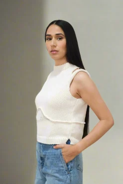 AISLING CAMPS Steph Knit Crop Top | Shirts & Tops