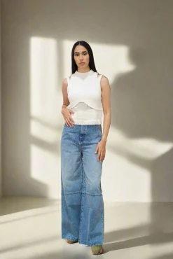 AISLING CAMPS Steph Knit Crop Top | Shirts & Tops