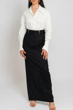 GRACE LING Stitched Oversized Wrap Shirt | Shirts & Tops