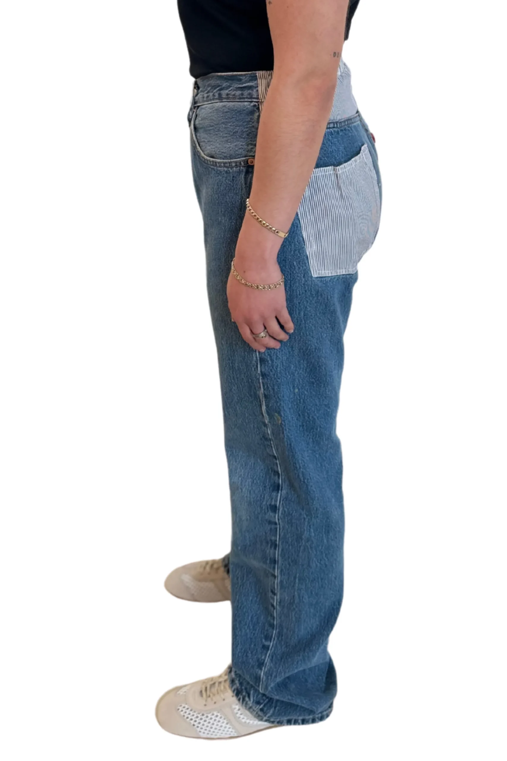 RORY WILLIAM DOCHERTY Striped Pocket Denim | Denim