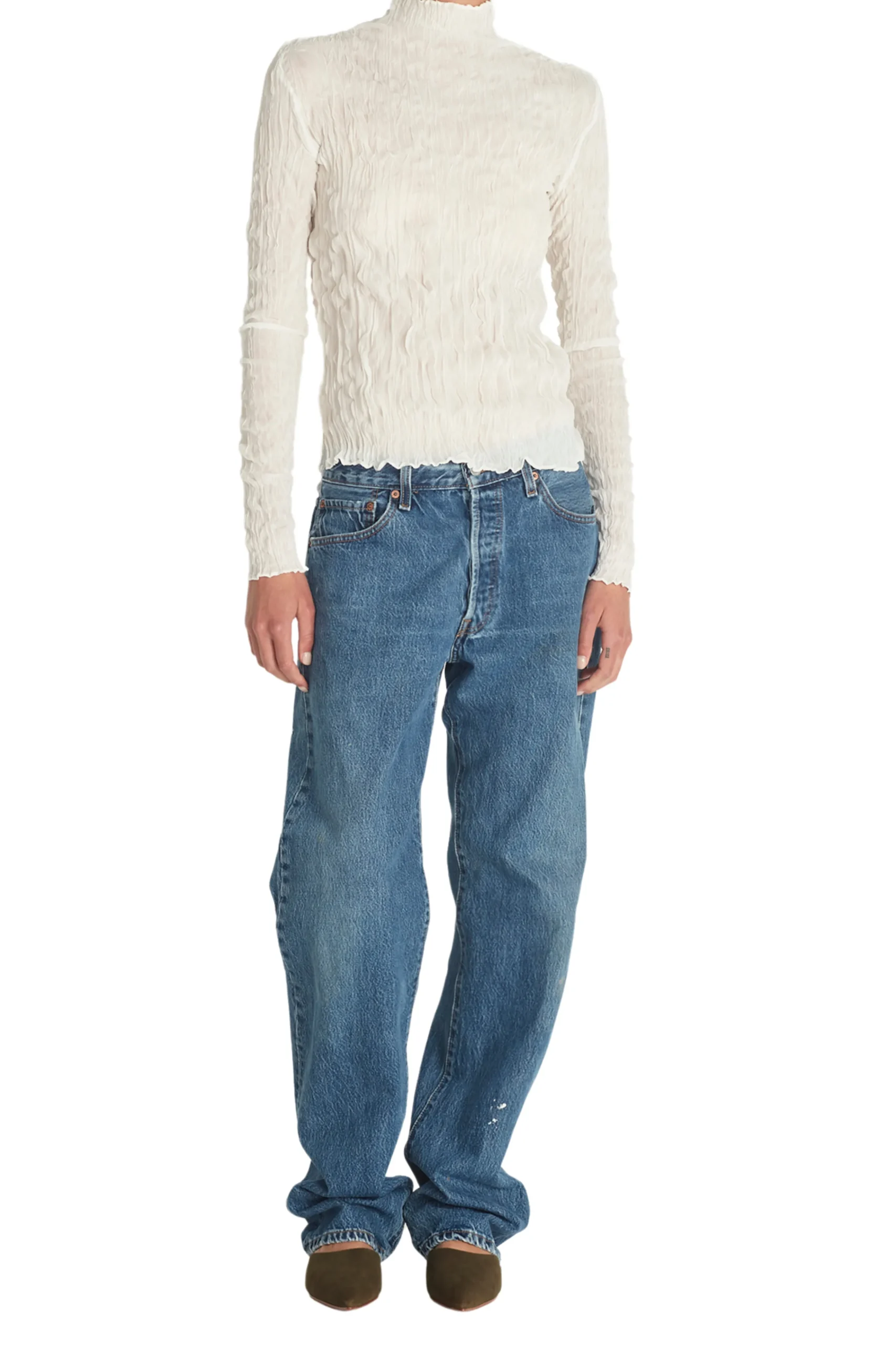 RORY WILLIAM DOCHERTY Striped Pocket Denim | Denim