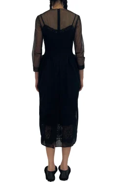 SIMONE ROCHA Stuffed Carnation Pocket Fitted Dress | Midi | Cocktail