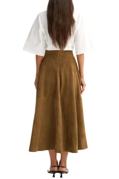 ROHE Suede A-Line Skirt | Skirts & Shorts