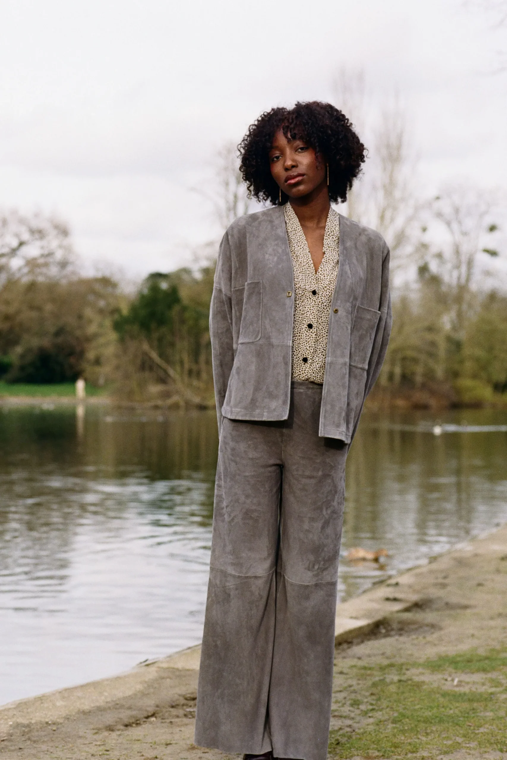 FORTE FORTE Suede High Waist Pants | Pants | Statement Sets