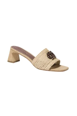 SIMKHAI Sydney Raffia Block Heel Sandal | Sandals