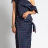 MARINA MOSCONE Tabard Tie Dress | Prints