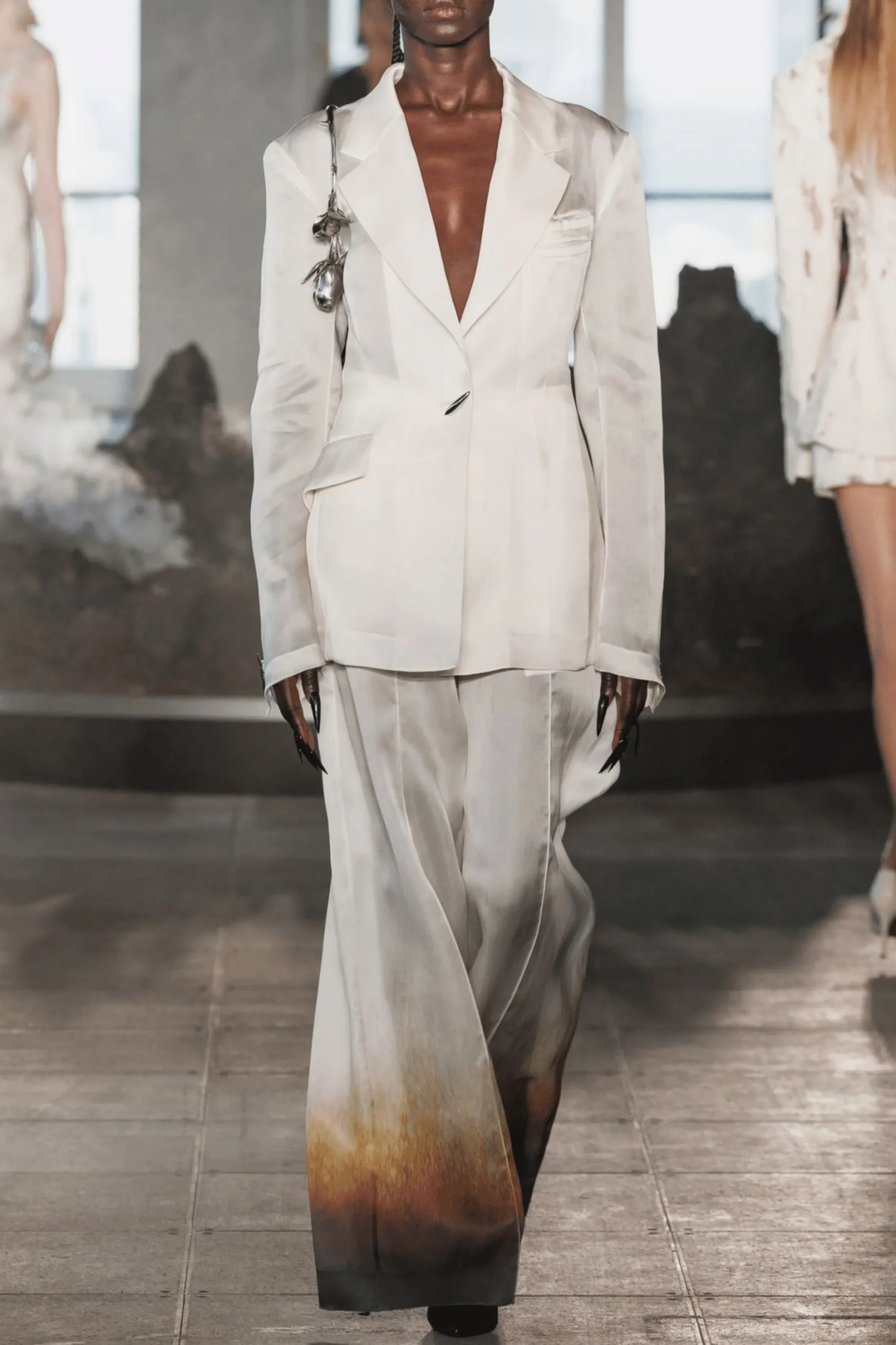 GRACE LING Tailored Blazer in Silk Organza | Shirts & Tops