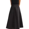 ROHE Voluminous A-Line Satin Skirt | Skirts & Shorts
