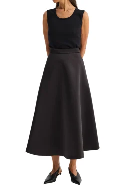 ROHE Voluminous A-Line Satin Skirt | Skirts & Shorts