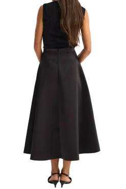 ROHE Voluminous A-Line Satin Skirt | Skirts & Shorts
