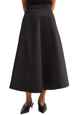 ROHE Voluminous A-Line Satin Skirt | Skirts & Shorts