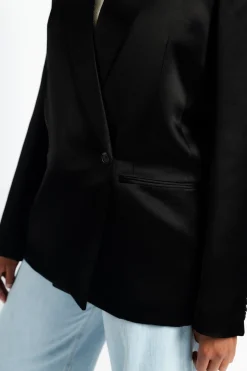KHAITE Willow Satin Blazer | Coats & Jackets