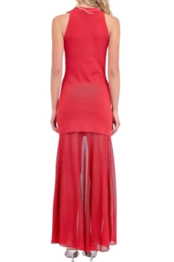 SIMKHAI Xena Maxi Halter Dress | Maxi | Black Tie