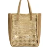 KHAITE Zoe Patchwork Raffia Tote | Shoulder Bags