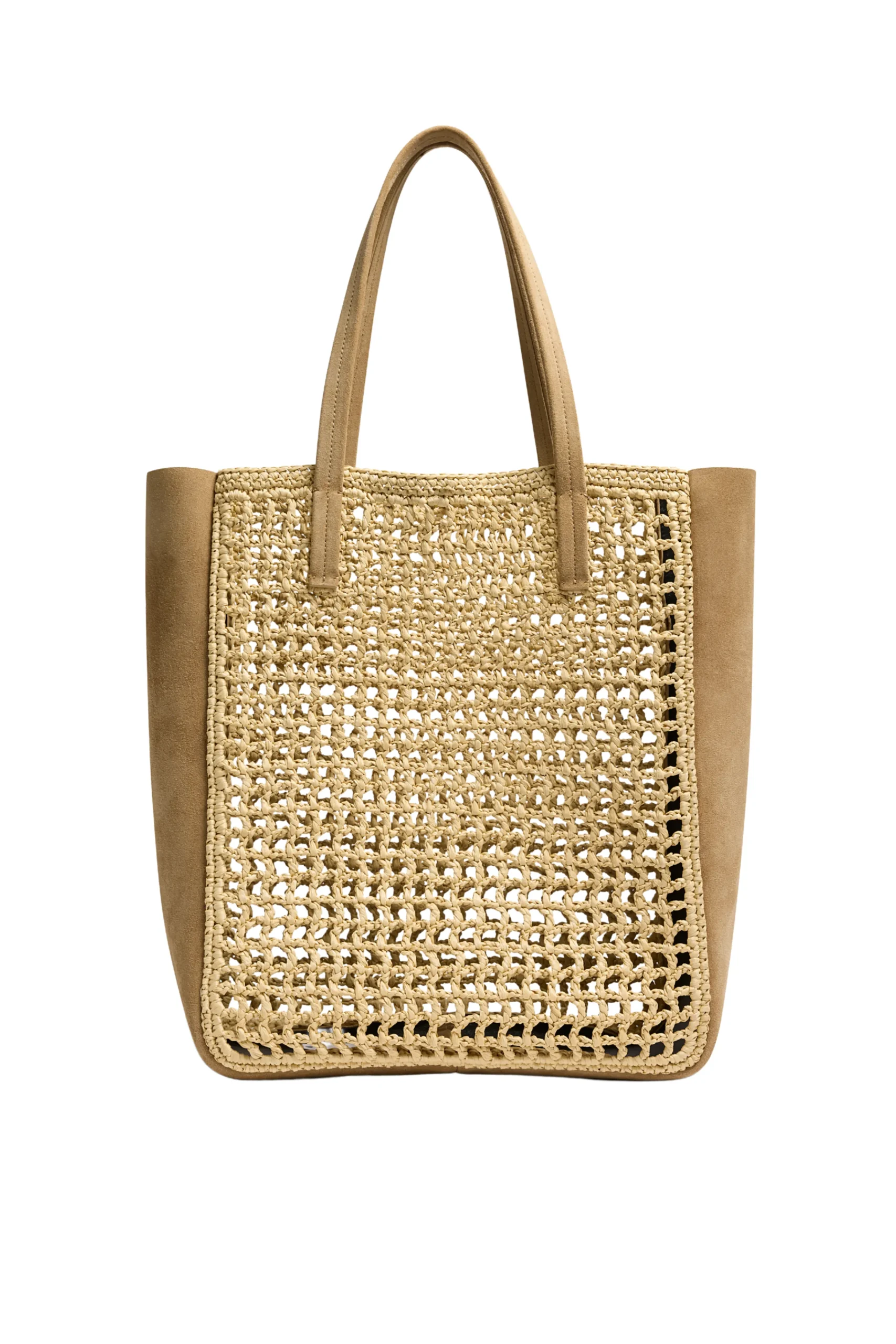 KHAITE Zoe Patchwork Raffia Tote | Shoulder Bags